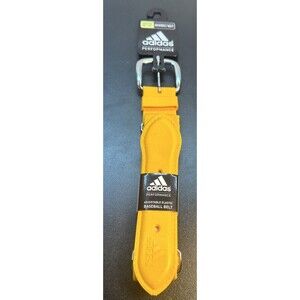 Elastic Adidas Performance Adjustable Baseball Belt Youth Size 18"-32" Yellow